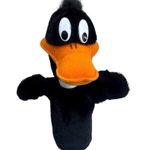 Vintage 1993 Daffy Duck 12" Hand Puppet 24K Warner Bros Looney Tunes Plush
